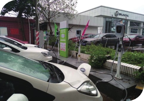 汽車(chē)銷(xiāo)售中心充電站